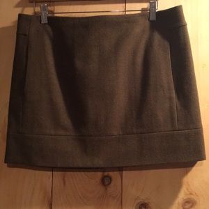 JCrew Forest Green Women’s Wool Miniskirt